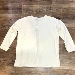 Wonderly Cream Long Sleeve Shirt - NWT - Size Medium